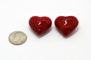 Heart, Red Glass Tiny 1in.