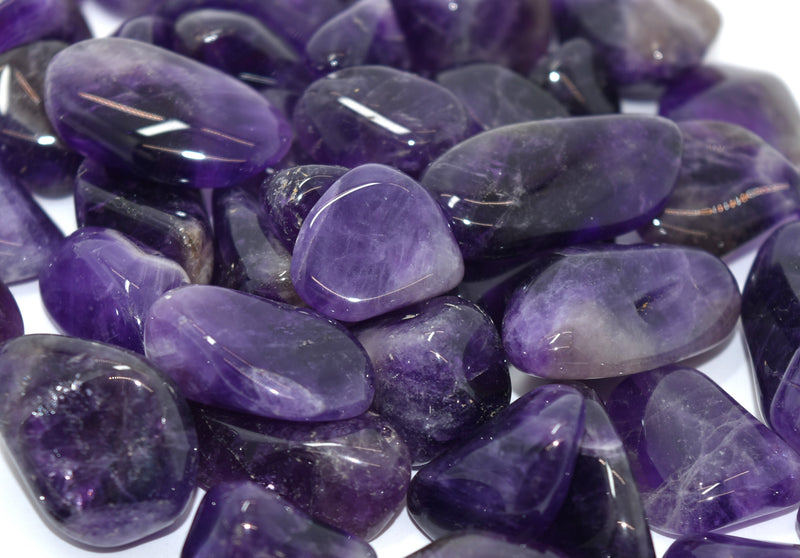 Amethyst - Tumbled Brazil / Calming, Spiritual Connection, Sobriety