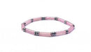 Tube Bead Bracelet with Hematite Spacers – Assorted 6-8mm long Stones
