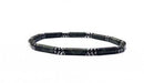 Tube Bead Bracelet with Hematite Spacers – Assorted 6-8mm long Stones