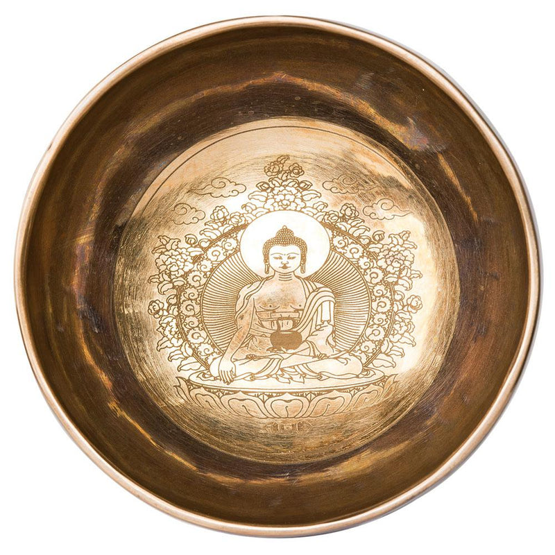 Singing Bowl, Copper w-Buddha