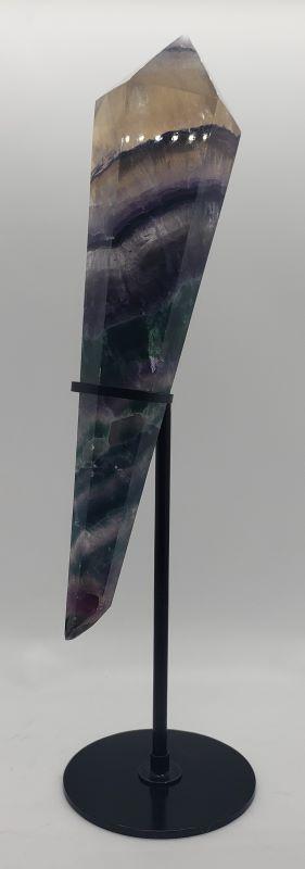 Fluorite Wand, 6.5" - 9.5"  With Stand