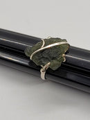 Ring, Moldavite Rough Modern Design
