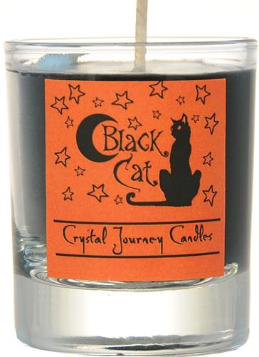 Candle Votive, Soy Jar, Black Cat - ForHeavenSake