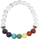 Bracelet, 7 Chakra Elastic w/Q
