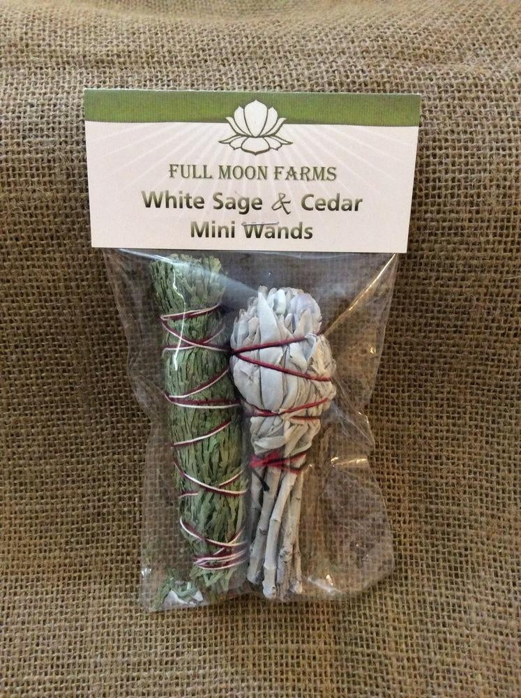 Sage, White Sage & Desert Sage 4" mini wands