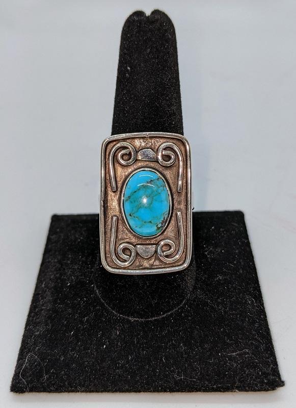 Ring, Turquoise Oval