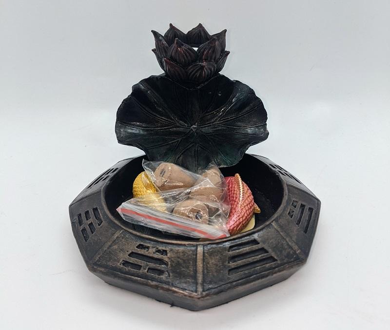 Incense holder, Yin Yang Backflow