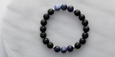 Bracelet, Men's 10MM size in assorted gemstones