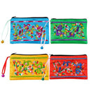 Pouch, Embroidered Silk w/Bell