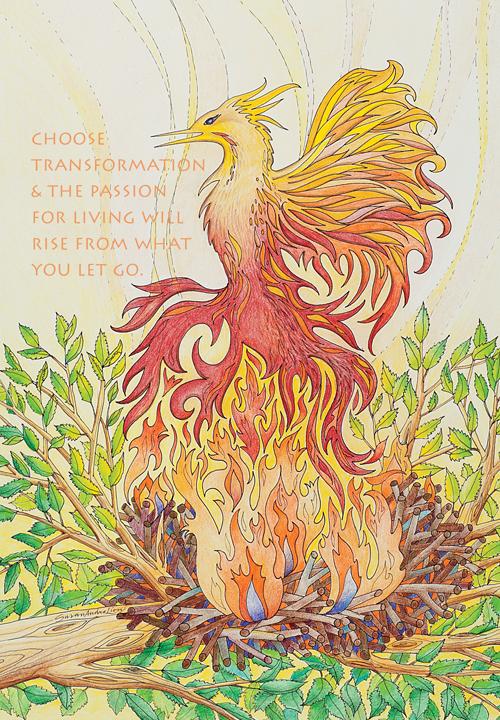 Print, 11x14 Phoenix Alchemy - ForHeavenSake