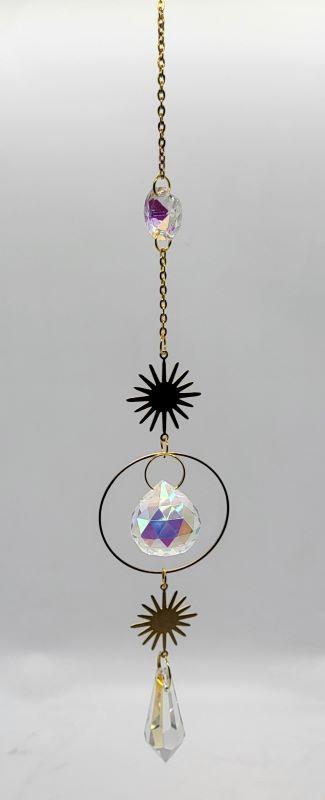 Suncatcher, Crystal w-Gold Accents