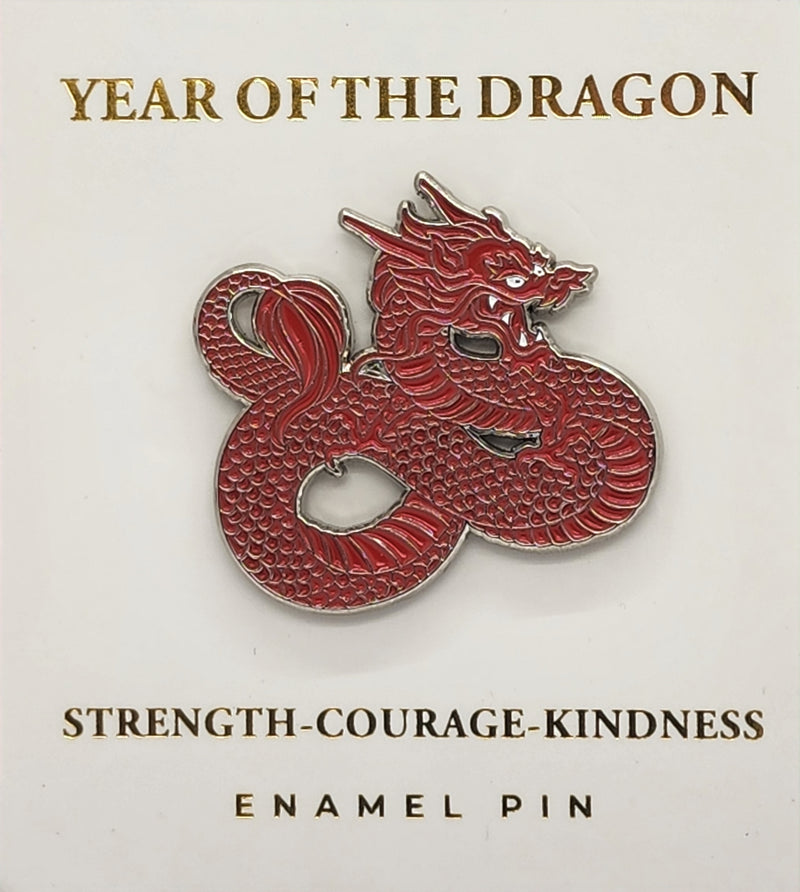 Pin, Year of The Dragon Red