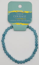 Bracelet, 4mm diameter gemstone bead