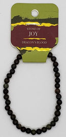 Bracelet, 4mm diameter gemstone bead
