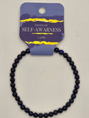 Bracelet, 4mm diameter gemstone bead