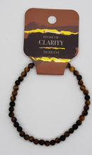 Bracelet, 4mm diameter gemstone bead