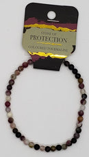 Bracelet, 4mm diameter gemstone bead