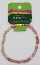 Bracelet, 4mm diameter gemstone bead