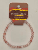 Bracelet, 4mm diameter gemstone bead