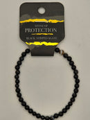 Bracelet, 4mm diameter gemstone bead