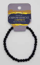Bracelet, 4mm diameter gemstone bead
