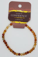 Bracelet, 4mm diameter gemstone bead