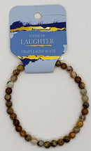 Bracelet, 4mm diameter gemstone bead