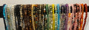 Bracelet, 4mm diameter gemstone bead