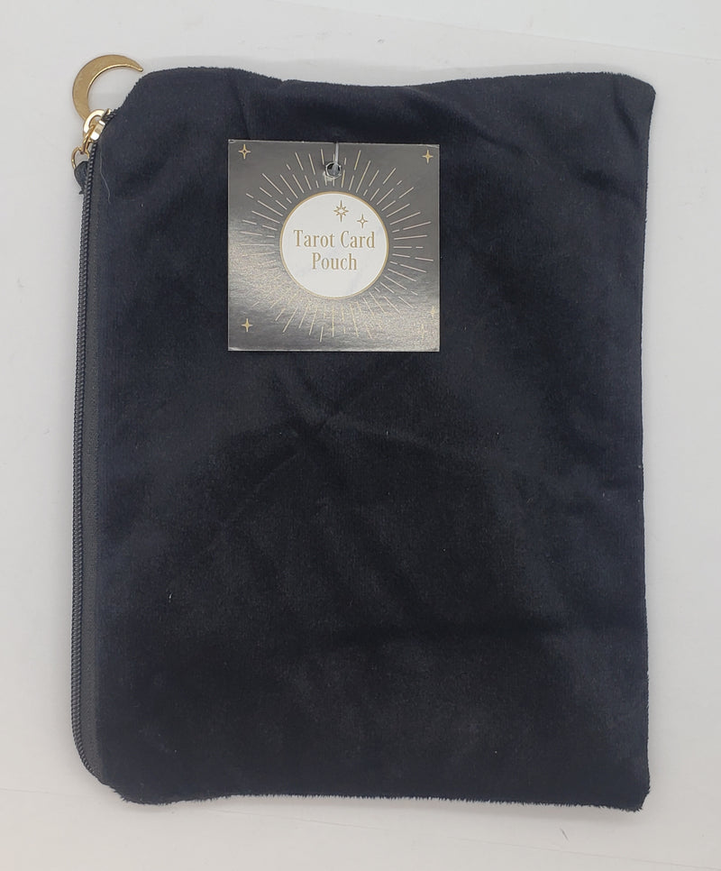 Pouch, Tarot 7.5x5in. Black Velvet w-Tassel