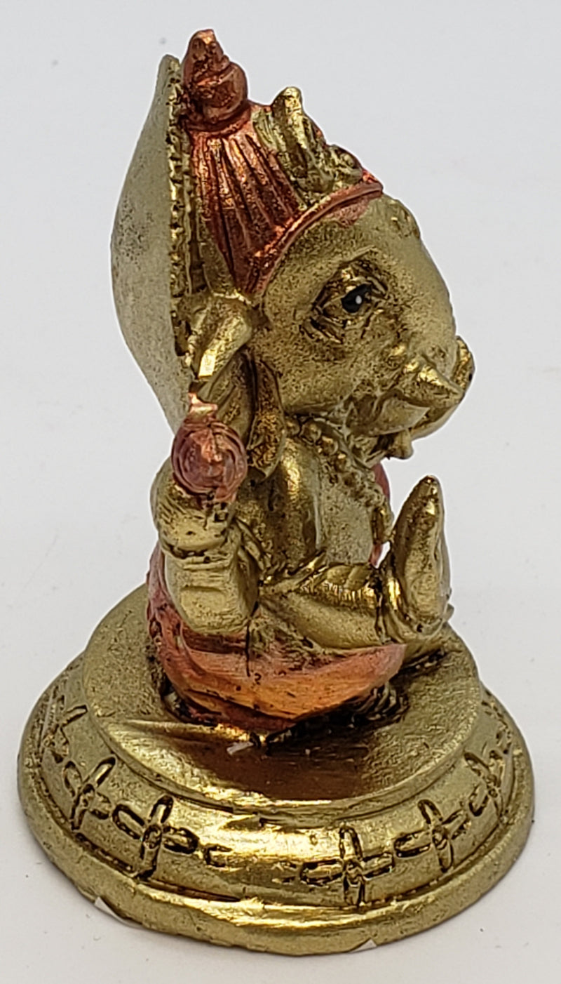 Ganesha, Gold w/ Copper 2.5"