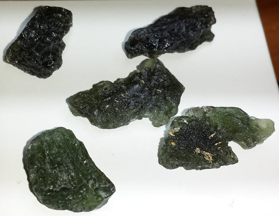 Moldavite - Rough Chunks 2 to 8grams