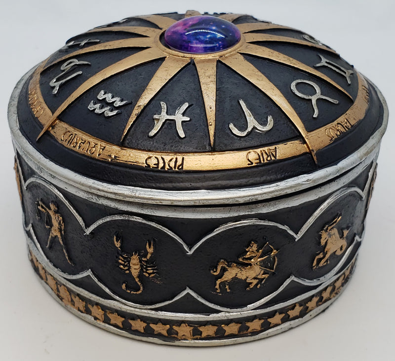 Box, Zodiac Trinket 4in diameter