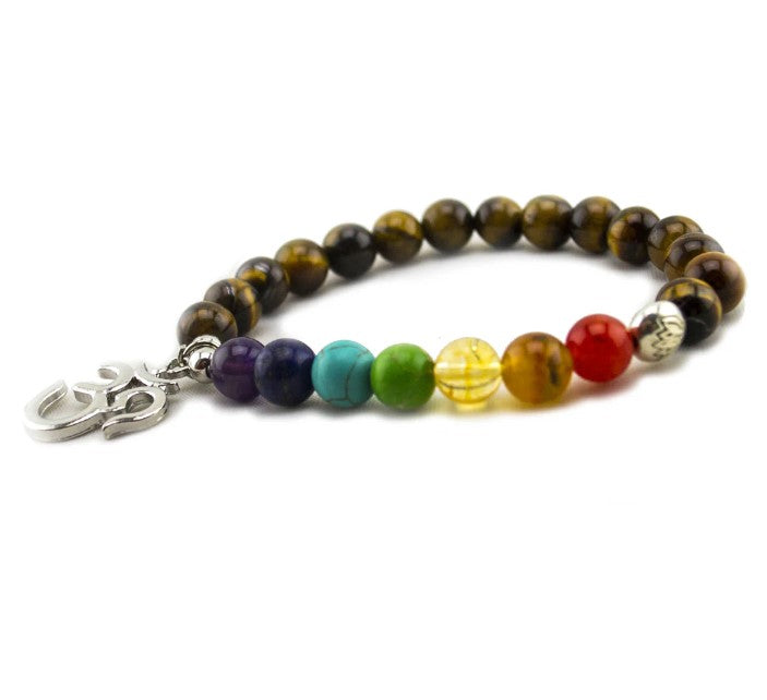 Bracelet, Chakra w- Om Charm