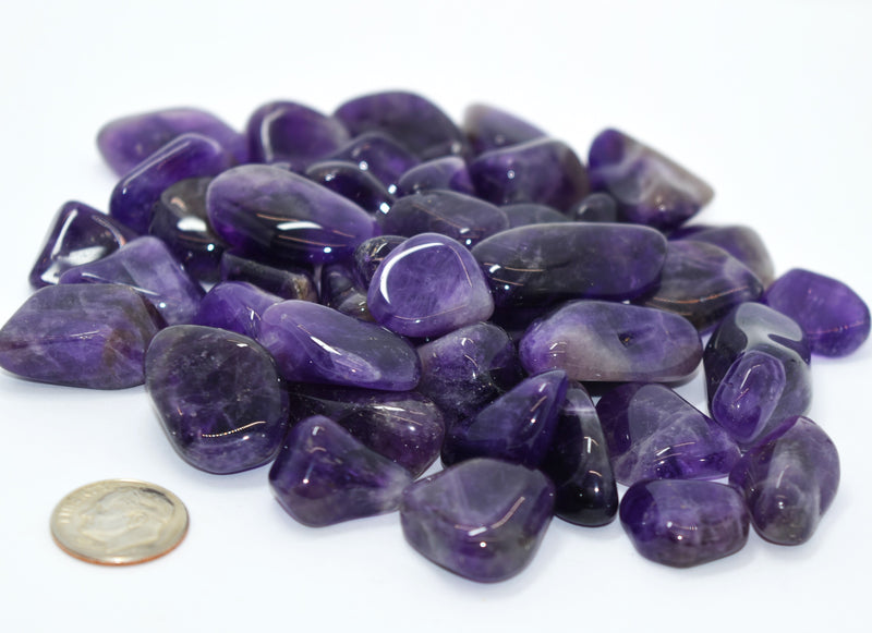 Amethyst - Tumbled Brazil / Calming, Spiritual Connection, Sobriety