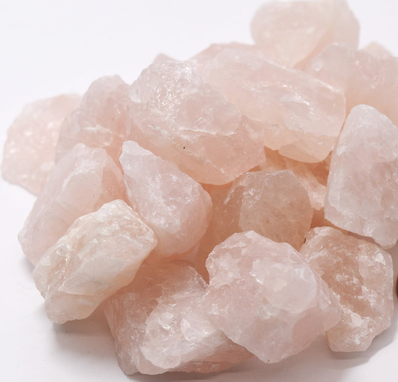 Quartz/Rose - Rough Brazil Chunks Medium / Love, Peace, Balance, Compassion