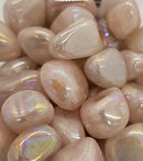 Rose Quartz, Titanium Plated (Tumbled)