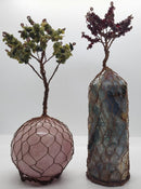 7 in. Gem Tree with Hand Twisted Copper