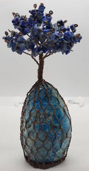 7 in. Gem Tree with Hand Twisted Copper