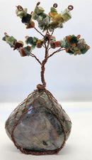 7 in. Gem Tree with Hand Twisted Copper