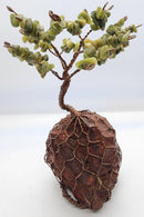 7 in. Gem Tree with Hand Twisted Copper