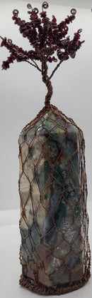 7 in. Gem Tree with Hand Twisted Copper