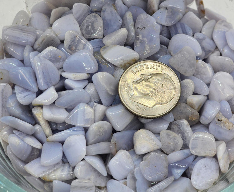 AGATE/BLUE LACE - CHIPS Tumbled