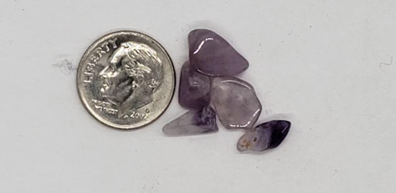 AMETHYST/CHEVRON A - CHIPS Tumbled