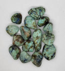 AZURITE W-MOONSTONE/GREEN - Tumbled
