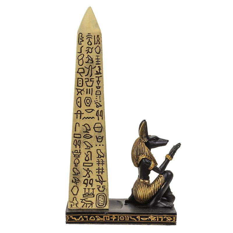 Anubis and Obelisk Incense Holder