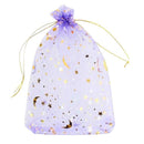 Bag, Organza Lavender w/Moon & Stars