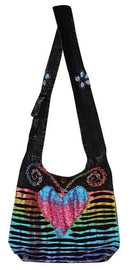 Bag, Slit Tie Dye Heart Shoulder