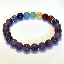 Bracelet, 8mm Chakra Assorted