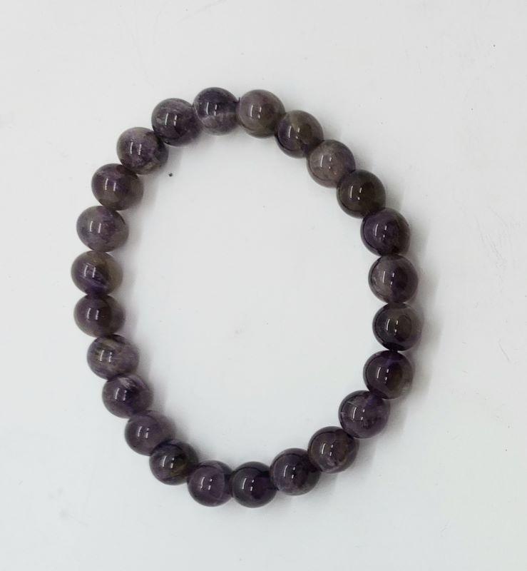 Bracelet, Amethyst 8mm